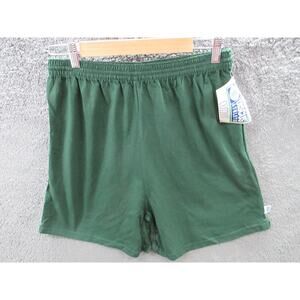 Vintage NWT 90s Discus Green Cotton Gym Shorts Men's Size XL